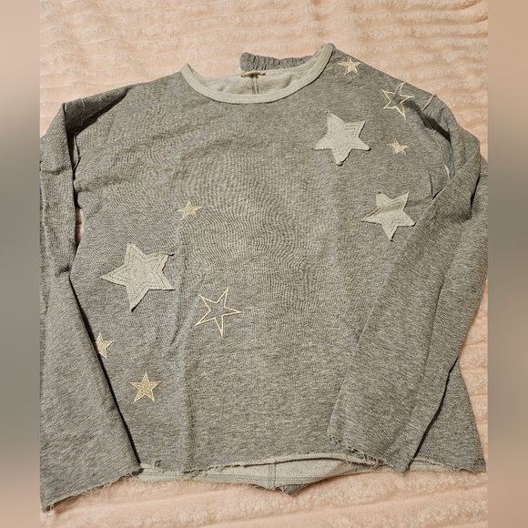 Hem & Thread Gray Star Joggers Set - Picture 3 of 4